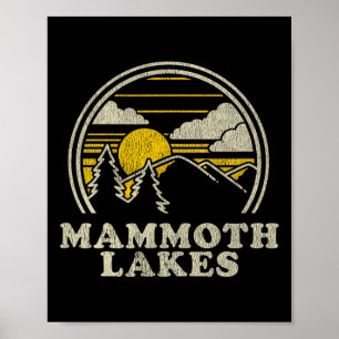 Mammoth Lakes Kalifornien Ca T-Shirt Vintage Wande Poster