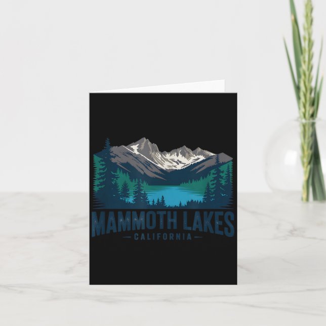 Mammoth Lakes Karte (Vorderseite)