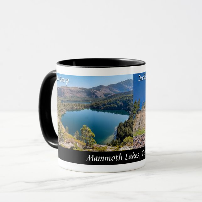 Mammoth Lakes, Lake George und Devils Postpile Tasse (Vorderseite Links)