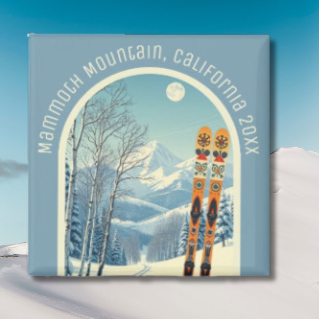 Mammoth Mountain California Skigebiet Souvenir Magnet (Von Creator hochgeladen)