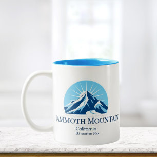 Mammoth Mountain California Skigebiet Souvenir Zweifarbige Tasse