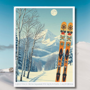 Mammoth Mountain California Skiurlaub Postkarte