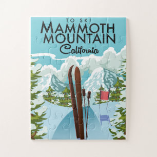 Mammoth Mountain California zum Skifahren Puzzle