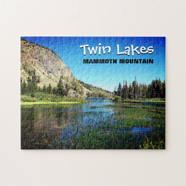 Mammoth Mountain Doppelsee-Puzzlespiel Puzzle (Horizontal)