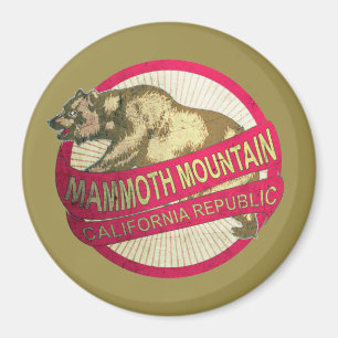 Mammoth Mountain Kalifornien Vintage-Bär-Magnet Magnet