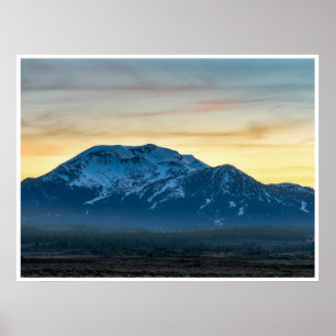 Mammoth Mountain Sonnenuntergang – Landschaft East Poster