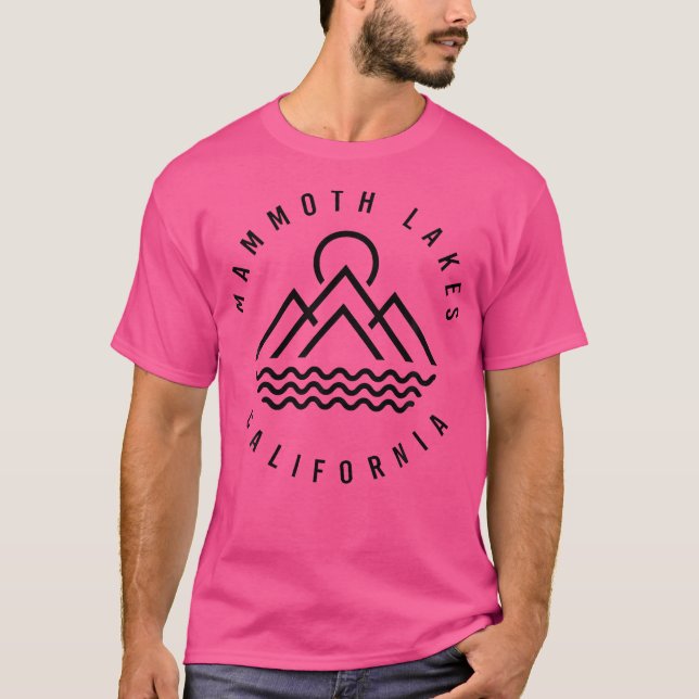 Mammoth Seen Berge California Wandern im Freien T-Shirt (Vorderseite)