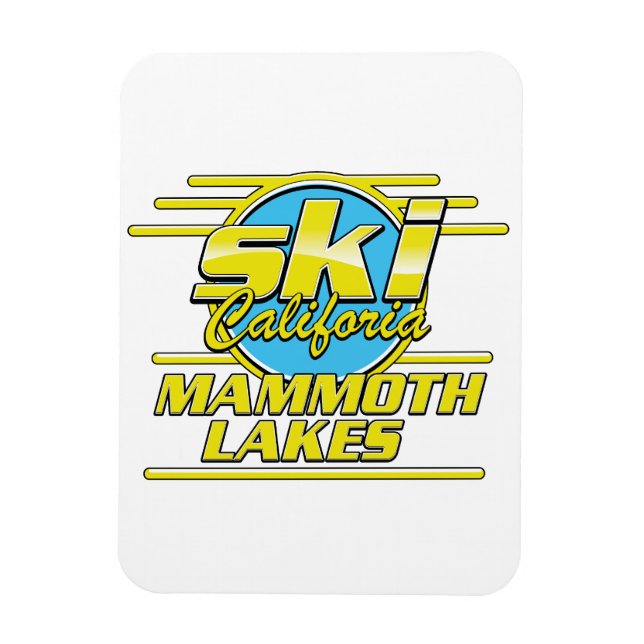 Mammoth Seen California Logo Magnet (Vertikal)