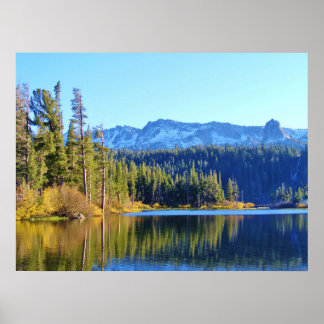 MAMMOTH SEEN-GEBIET MIT FALL-REFLEKTIONEN POSTER