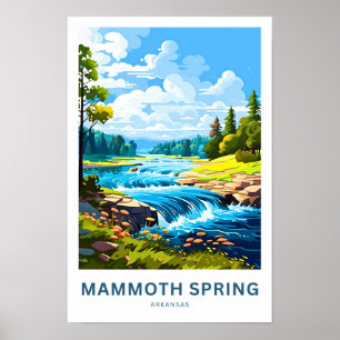 Mammoth Spring Arkansas Travel Print Poster