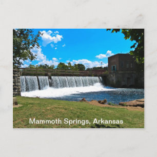 Mammoth Springs Arkansas Postkarte