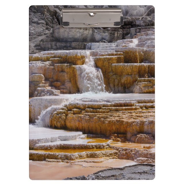 Mammoth Springs Falls Klemmbrett (Vorderseite)