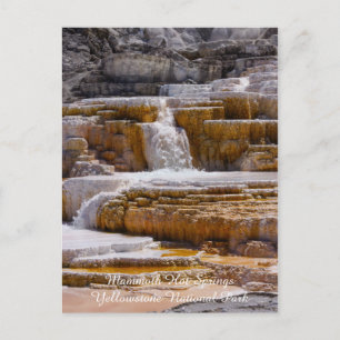 Mammoth Springs Falls Postkarte