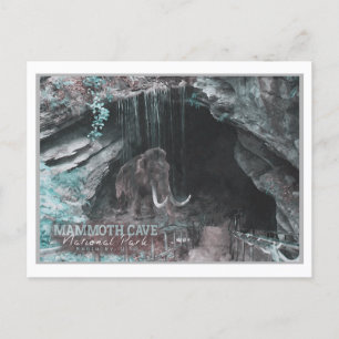MAMMOTH WATERCOLOR - MAMMOTH CAVE - KENTUCKY US POSTKARTE