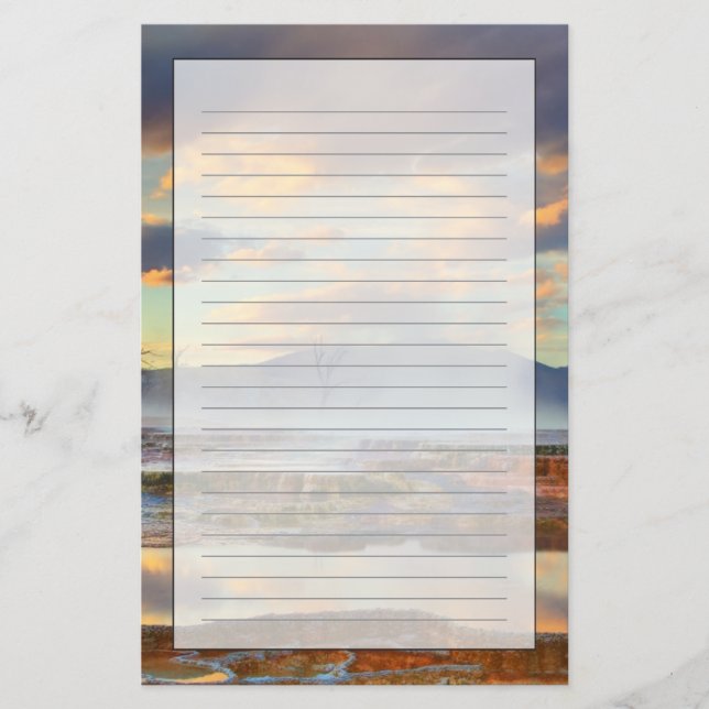 Mammut-Hot-Springs Briefpapier (Vorderseite)