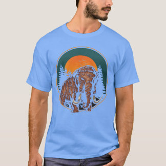 Mammut Retro Prähistorisches Tier Junge T-Shirt