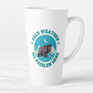 Mammut-Winterhumor bei kaltem Wetter Milchtasse