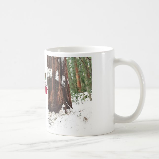 Mammutbaum in der Schnee-Tasse Tasse (Rechts)