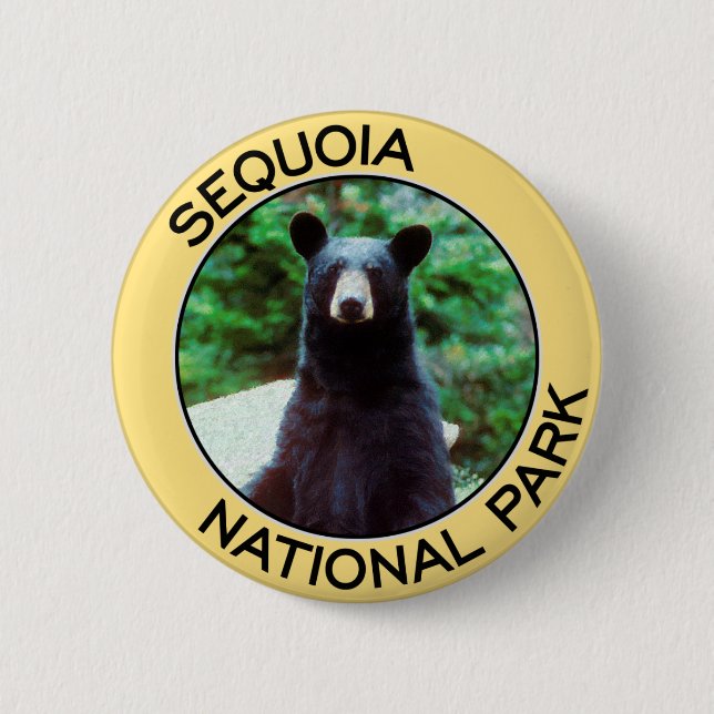 Mammutbaum-Nationalpark Button (Vorderseite)