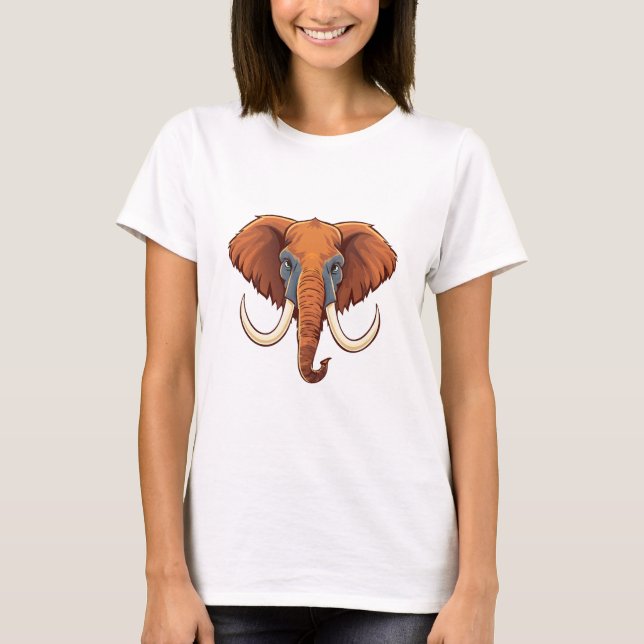 Mammuthus Kopf T-Shirt (Vorderseite)
