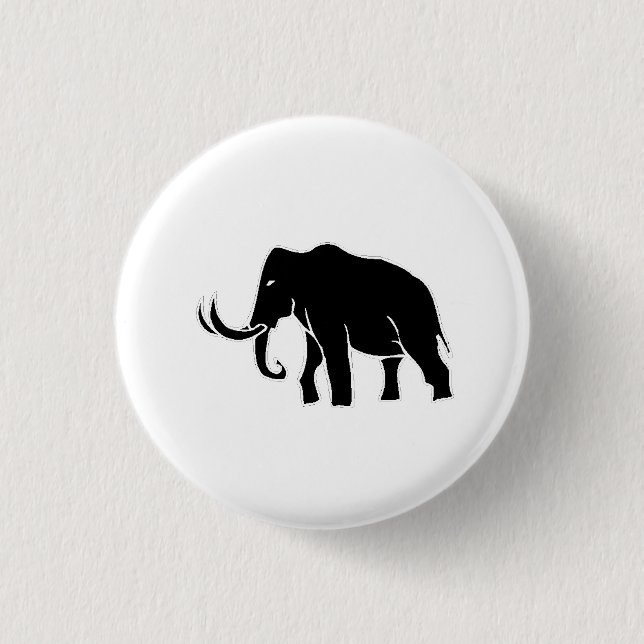 MammutSilhouette Button (Vorderseite)