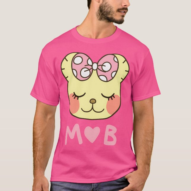 Mammy Bear Chihayafuru mit Herz T-Shirt (Vorderseite)