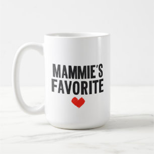 MAMMYS Lieblings-Herz-Grafik zum Muttertag Geschen Kaffeetasse