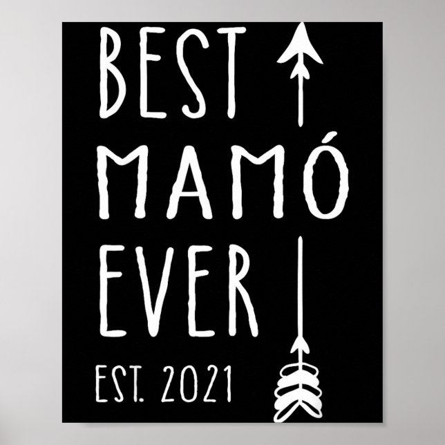 Mamo Ever Est 2021 New Irish Grandma Baby Announce Poster (Vorne)