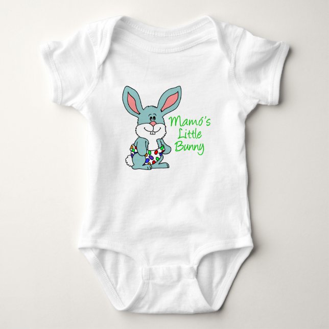 Mamo's Little Bunny Baby Strampler (Vorderseite)