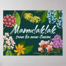 "Mamulaklak" (Bloom) Filipino Motivierend Poster