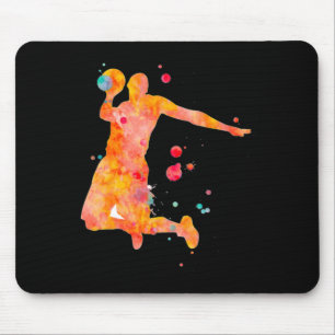 Man Basketball Player Aquarellmalerei Mousepad
