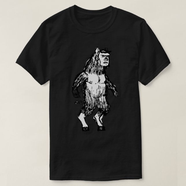 MAN-BEAR-PIG-Aufkleber T-Shirt (Design vorne)