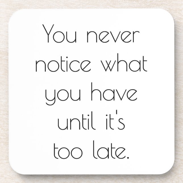 Man bemerkt nie einen harten Kunststoff-Untersetze Getränkeuntersetzer (Vorderseite)