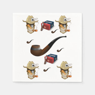 Man Cave Cigar Lighter Napkin Serviette