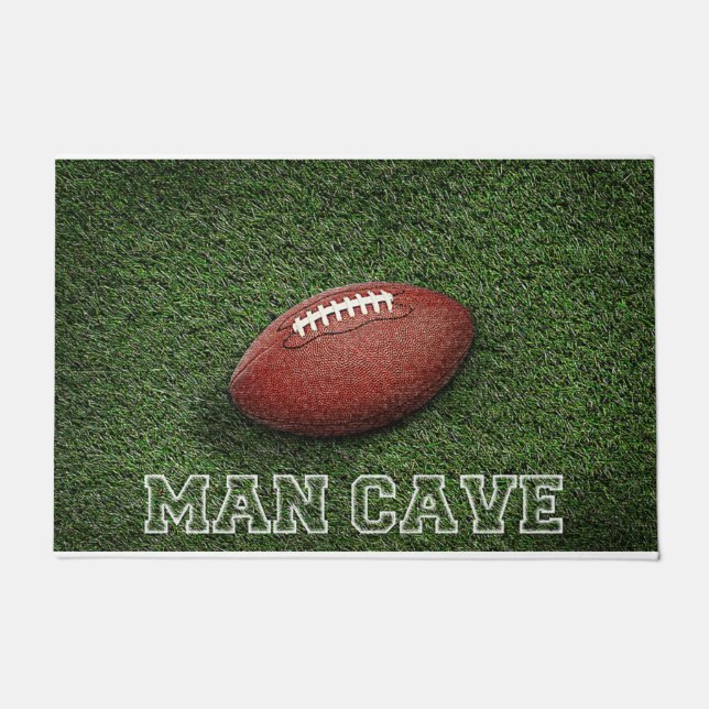 Man Cave Design, American Football Fußmatte (Vorderseite)