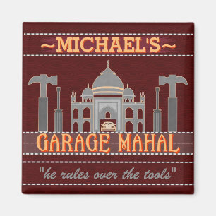 Man Cave Funny Garage Mahal Tools   Individuelle N Magnet