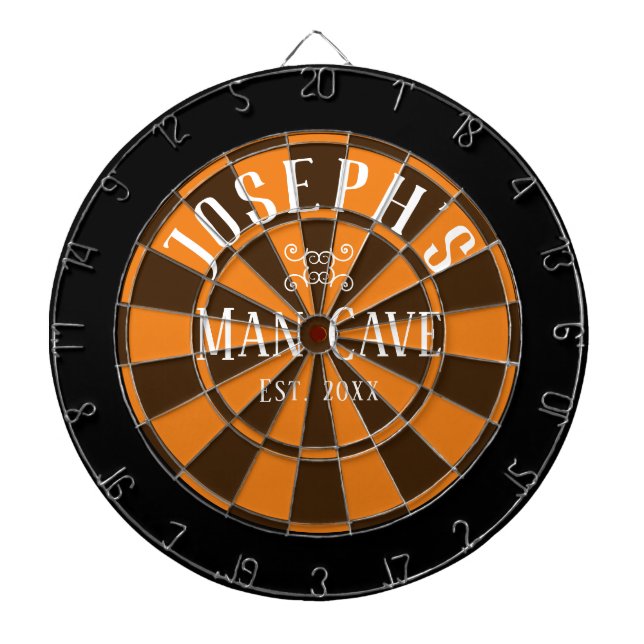 Man Cave Individuelle Name Dart Board Dartscheibe (vorne)
