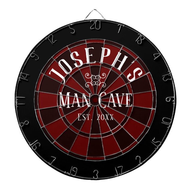 Man Cave Individuelle Name Dartscheibe (vorne)