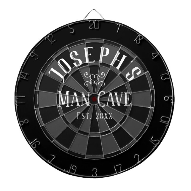 Man Cave Individuelle Name Dartscheibe (vorne)