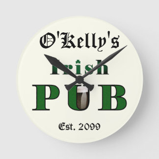 Man Cave Irish Pub Bar Tavern Wall Clock Runde Wanduhr