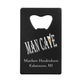 Man Cave Personalisiert Bottle Opener Geldbeutel Flaschenöffner