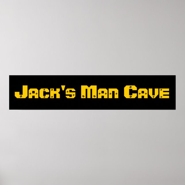 Man Cave Poster (Vorne)