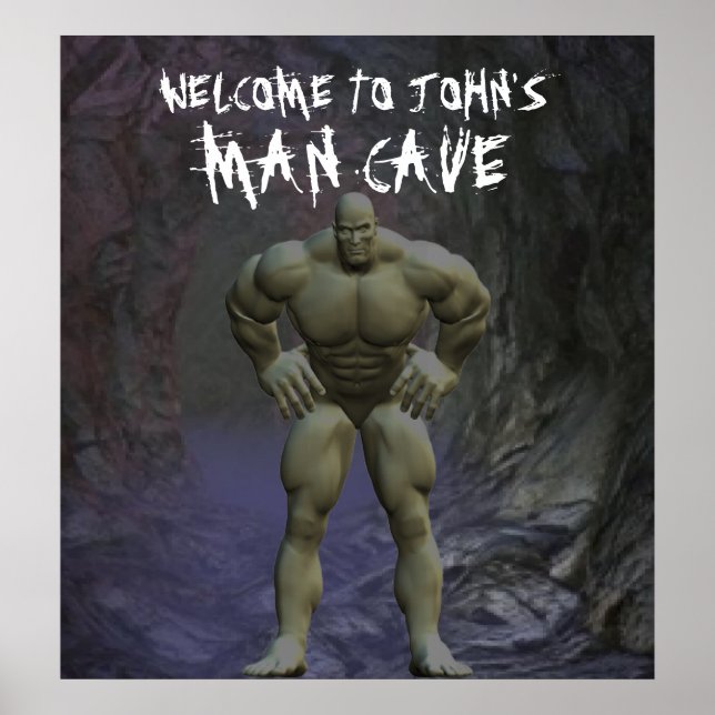 Man Cave Poster (Vorne)