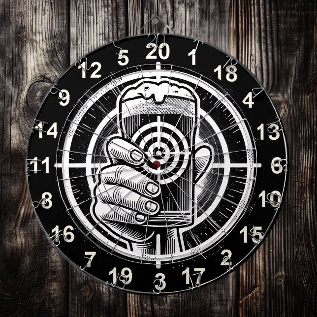 Man Cave Rustic Bierdesign Dartscheibe (Von Creator hochgeladen)