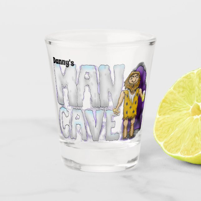 Man Cave Shot Glass Schnapsglas (Vorderseite)