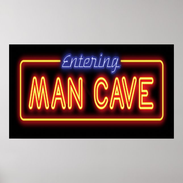Man Cave Sign Poster (Vorne)