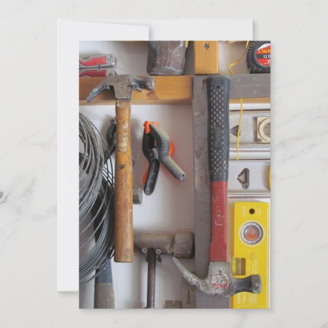 Man Cave - Tools - Vatertag Card Karte (Vorderseite)
