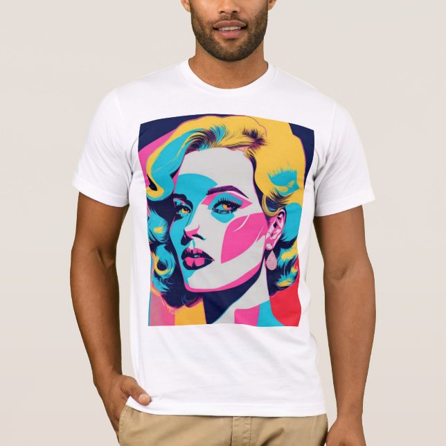 Man Clothing, Pop Art T - Shirt (Vorderseite)