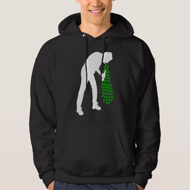 Man Drink Beer St Patricks Day Beer Hoodie (Vorderseite)