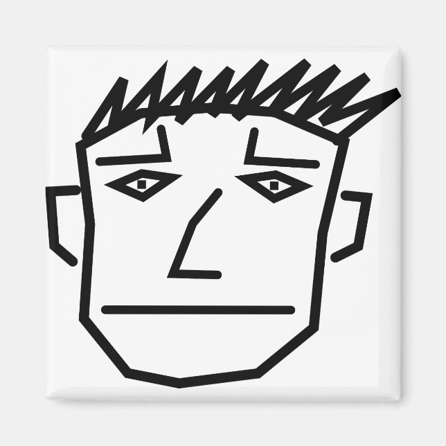 Man Face Magnet (Vorne)